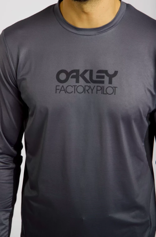 OAKLEY MAVEN COAST LS JERSEY 2.0 FOA406779 05P GRADIENT BLACK GREY