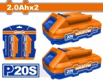 WADFOW Σετ 2 τεμάχια μπαταρίες WLBP520 Li-ion 20V / 2Ah (WOS240682)