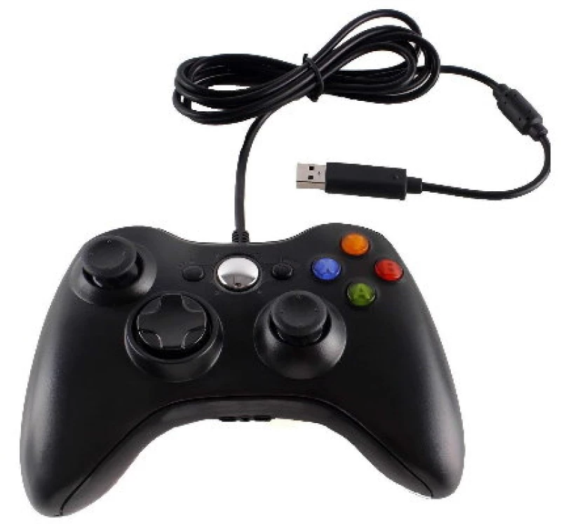 Ενσύρματο  Χειριστήριο με Δόνηση για XBOX 360 / PC (Μαύρο) (OEM)