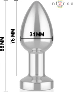 INTENSE - ANAL PLUG 10 VIBRATIONS METAL WITH REMOTE CONTROL M