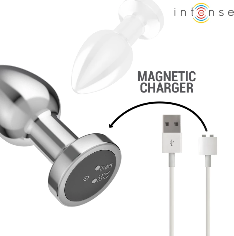 INTENSE - ANAL PLUG 10 VIBRATIONS METAL WITH REMOTE CONTROL M