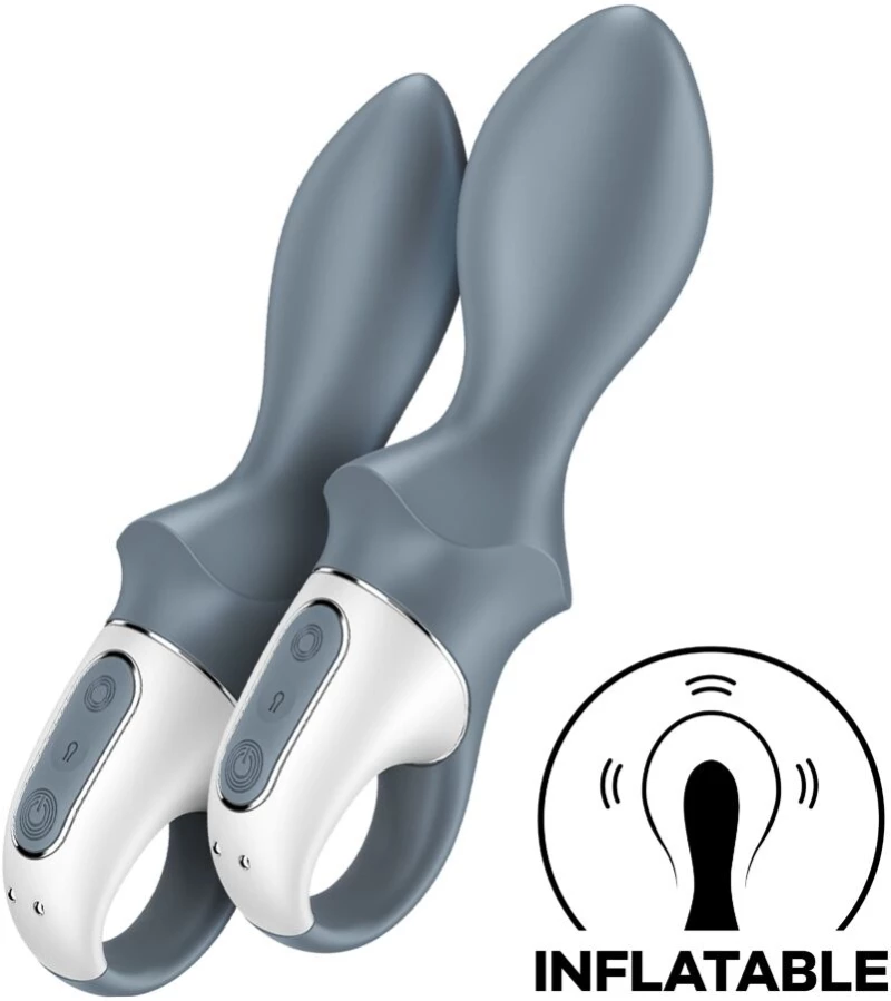 SATISFYER - AIR PUMP BOOTY 1 ANAL INFLATABLE VIBRATOR GREY