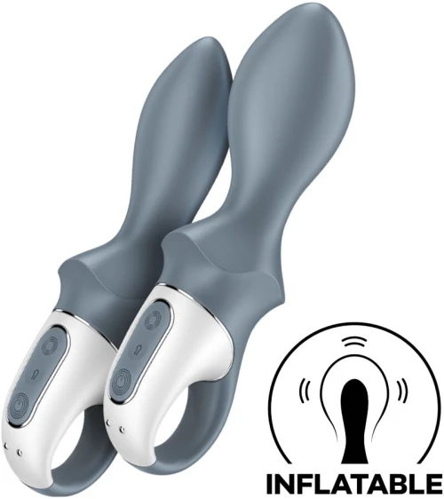 SATISFYER - AIR PUMP BOOTY 1 ANAL INFLATABLE VIBRATOR GREY