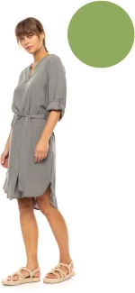 Γυναικείο Beachdress Pink Label - Φόρεμα - Aspen Green - Regular Fit - Viscose