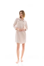 Γυναικείο Νυχτικό Pink Label - Skin - VELVET STRIPE Mini - Regular Fit - Cotton