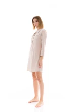 Γυναικείο Νυχτικό Pink Label - Skin - VELVET STRIPE Mini - Regular Fit - Cotton