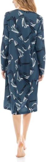 Γυναικείο Νυχτικό Pink Label - Μπλε εμπριμέ - Plus size - Cotton