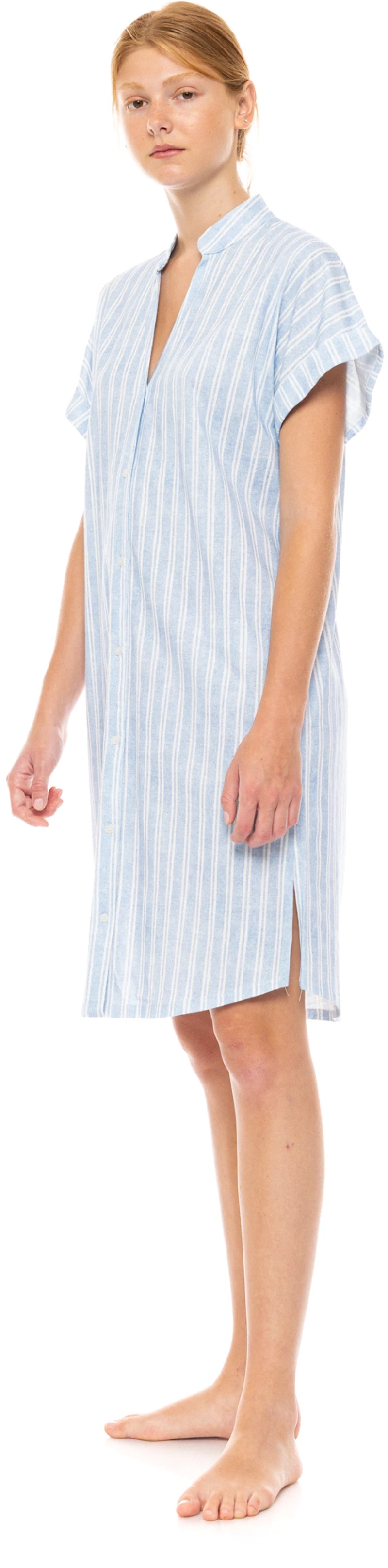Γυναικείο Νυχτικό Pink Label - NORDIC STRIPE - Cotton - Σεμιζιέ