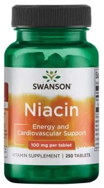 Niacin 100mg 250 tabs - Swanson