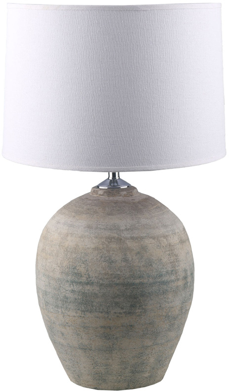 DIONI ΦΩΤΙΣΤΙΚΟ ΕΠΙΤΡΑΠΕΖΙΟ 28x28x65 ΚΕΡΑΜΙΚΟ ΓΚΡΙ ΛΙΝΟ ΛΕΥΚΟINTHEBOX