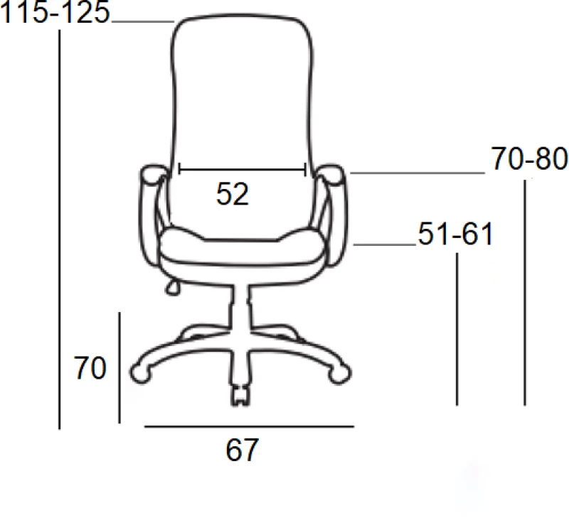 A9939 ΜΑΥΡΟ PVC ΠΟΛΥΘΡΟΝΑ ΓΡΑΦΕΙΟΥ