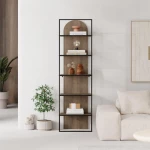 Βιβλιοθήκη Archy Megapap χρώμα ανοιχτό καρυδί 53x31,7x180εκ. - GP037-0261,3