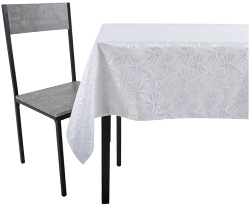 ΤΡΑΠΕΖΟΜΑΝΤΗΛΟ ΖΑΚΑΡ ΑΛΕΚΙΑΣΤΟ ΛΕΥΚΟ 140x180εκ. ΜΕ ΔΙΑΚΡΙΤΙΚΟ ΑΝΑΓΛΥΦΟ ΜΟΤΙΒΟ  - Ankor 844760