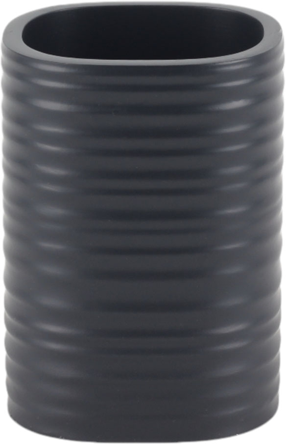 ΠΟΤΗΡΟΘΗΚΗ ΠΟΛΥΕΣΤΕΡΙΚΗ ΡΙΓΕ ΣΕ ΧΡΩΜΑ ΑΝΘΡΑΚΙ ΜΑΤ 7,6x6,7x10,6εκ. - Ankor 845187