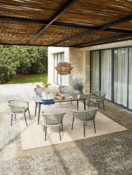 Musses Rope/D7 Dining Set - Αλουμίνιο