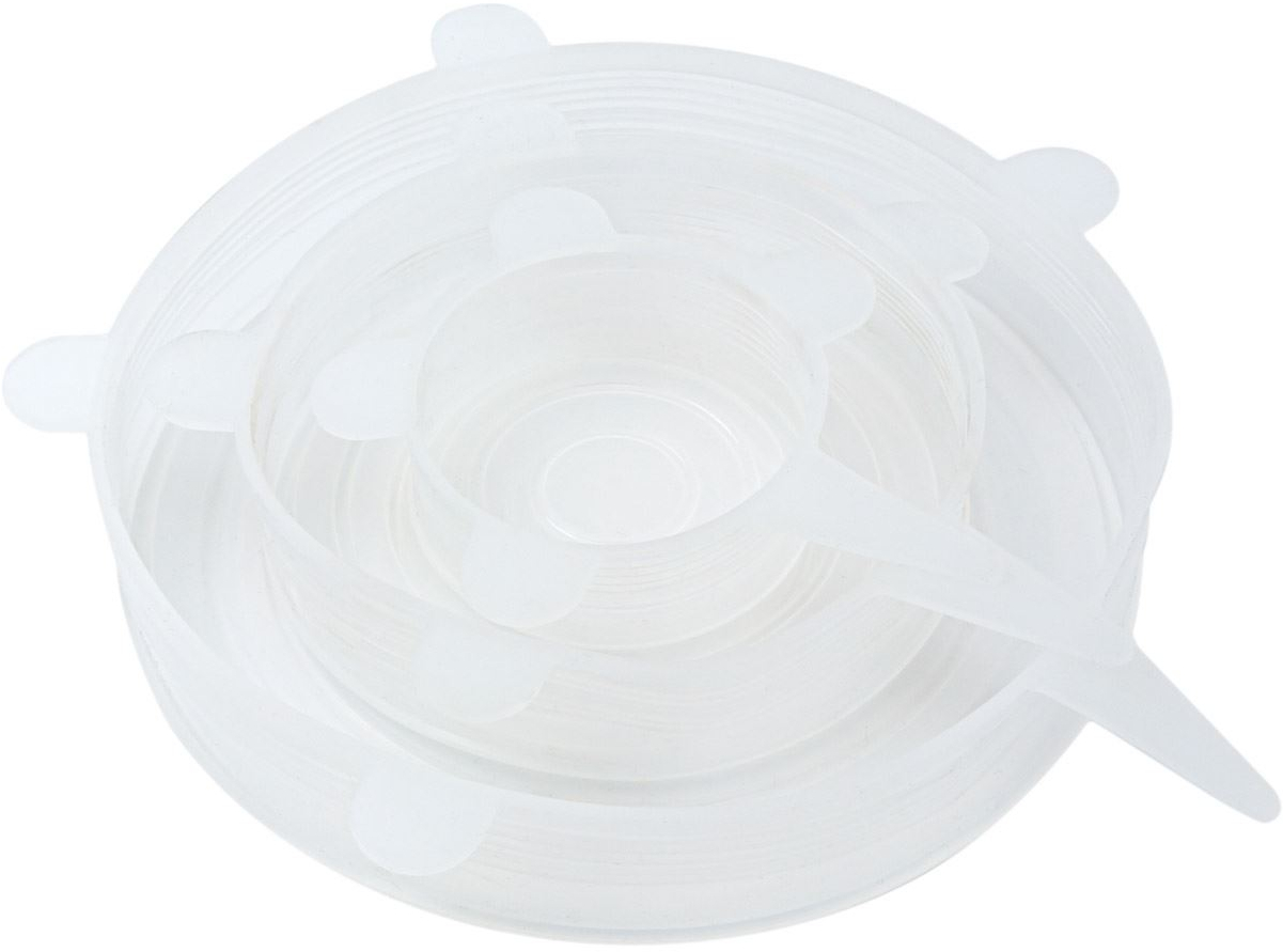 Καλύμματα Σιλικόνης Διάφανα 6-16cm 3pcs