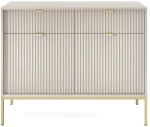 Μπουφές Nova Λευκό Kazmir + Χρυσό 104x83x39cm