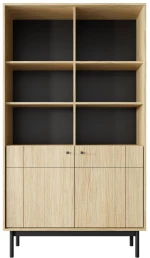 Στήλη Japandi Φυσικό Dab linea 103x184x39cm