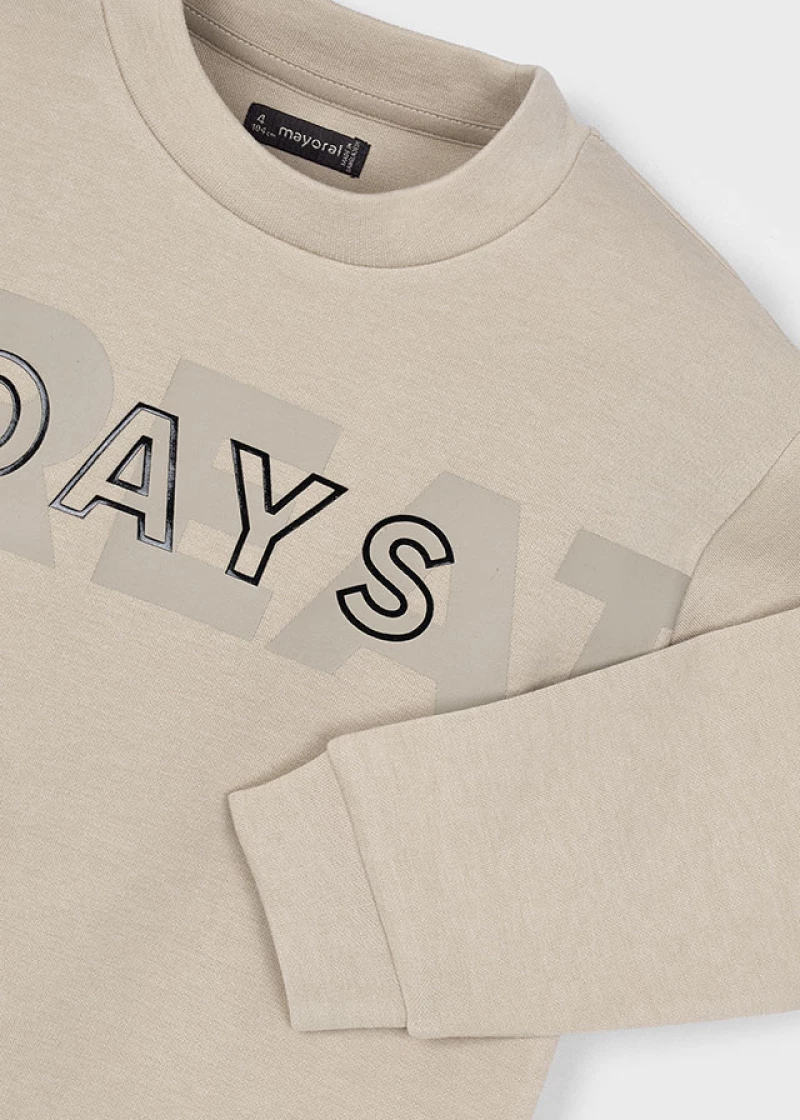 Mayoral Φουτερ "great days" πρασινο λα 15-04406-040 4406 Αγόρι