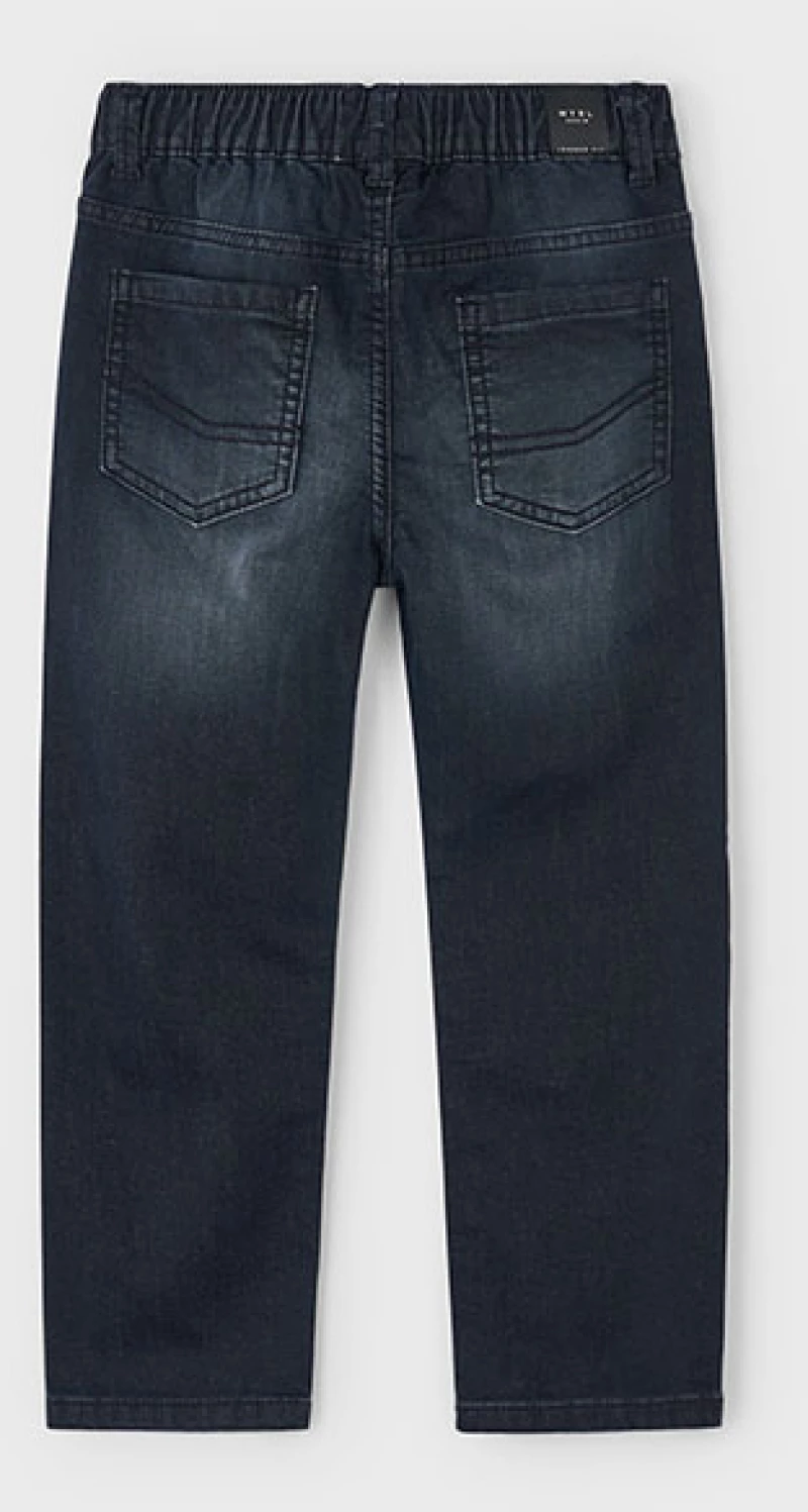 Mayoral Παντελονι soft denim jogger μαυρο 15-04566-090 4566 Αγόρι