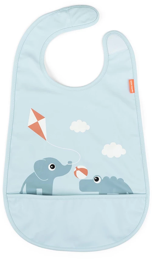 Done by Deer Παιδική Σαλιάρα Velcro Playground Blue BR79524