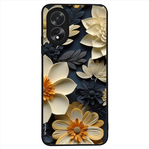 Θήκη Sonique 3D Flower Series για Oppo A38 Εκρού
