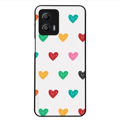 Θήκη Sonique Heart Series για Motorola Moto G53 5G Λευκό 02
