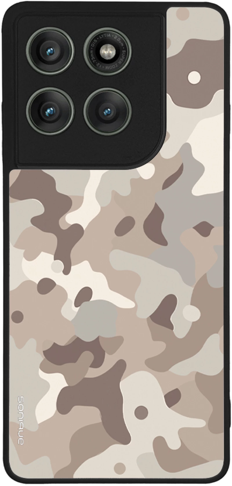 Θήκη Sonique Camouflage Army Series για Motorola Edge 60 Pro 5G Μπεζ