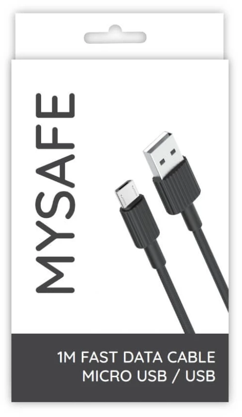 Mysafe nb cable p156 micro usb 1m black