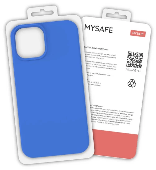 Mysafe silicone case iphone 12 pro max blue box