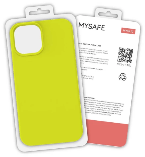 Mysafe silicone case iphone 13 pro max yellow box