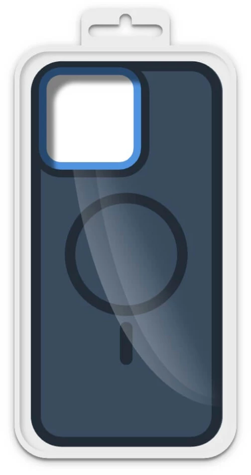 Case mat magsafe for apple iphone 13 pro max navy blue box