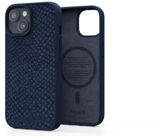 "salmon leather magsafe" cover for apple iphone 15 , blue