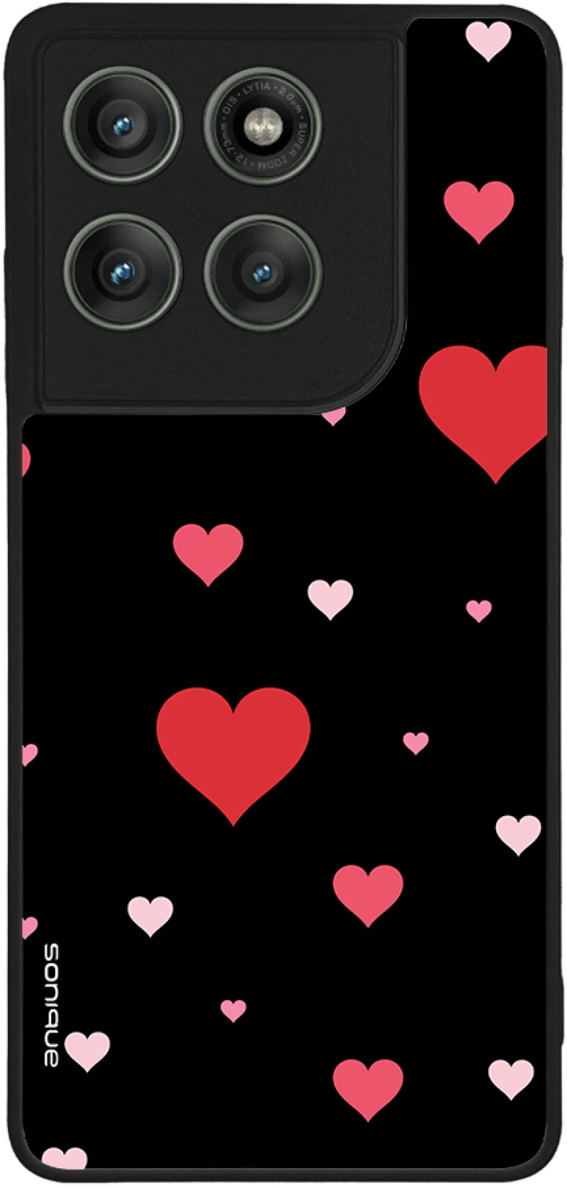 Θήκη Sonique Heart Series για Motorola Edge 60 Pro 5G Μαύρο