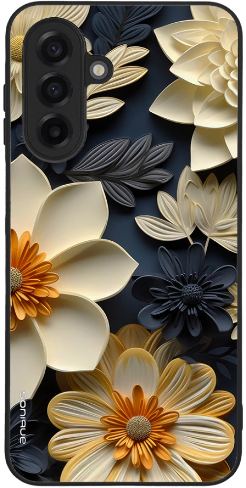 Θήκη Sonique 3D Flower Series για Samsung Galaxy A17 5G Εκρού