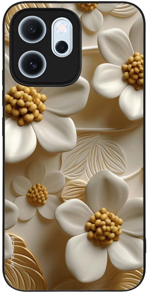 Θήκη Sonique 3D Flower Series για Oppo Reno14 F 5G Λευκό