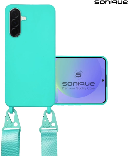 Θήκη Σιλικόνης με Strap CarryHang Sonique Samsung Galaxy A36 5G Γαλάζιο