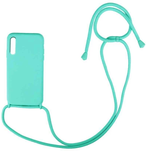 Θήκη Σιλικόνης με Κορδόνι CarryHang Sonique Samsung Galaxy A70/A70s Γαλάζιο