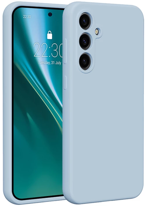 Etteri silicone case for samsung galaxy s23 fe light blue