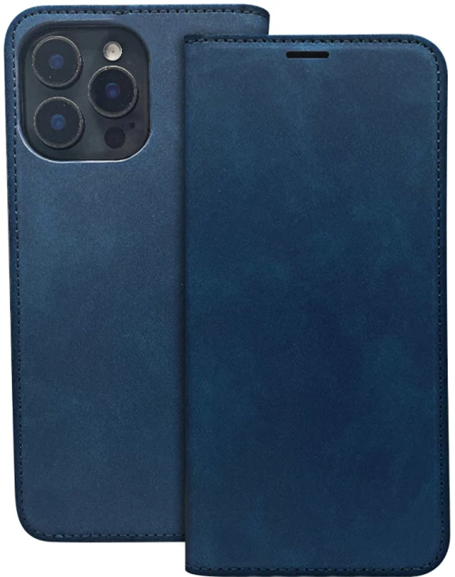 Smart suede case for xiaomi redmi note 14 5g (global) navy blue