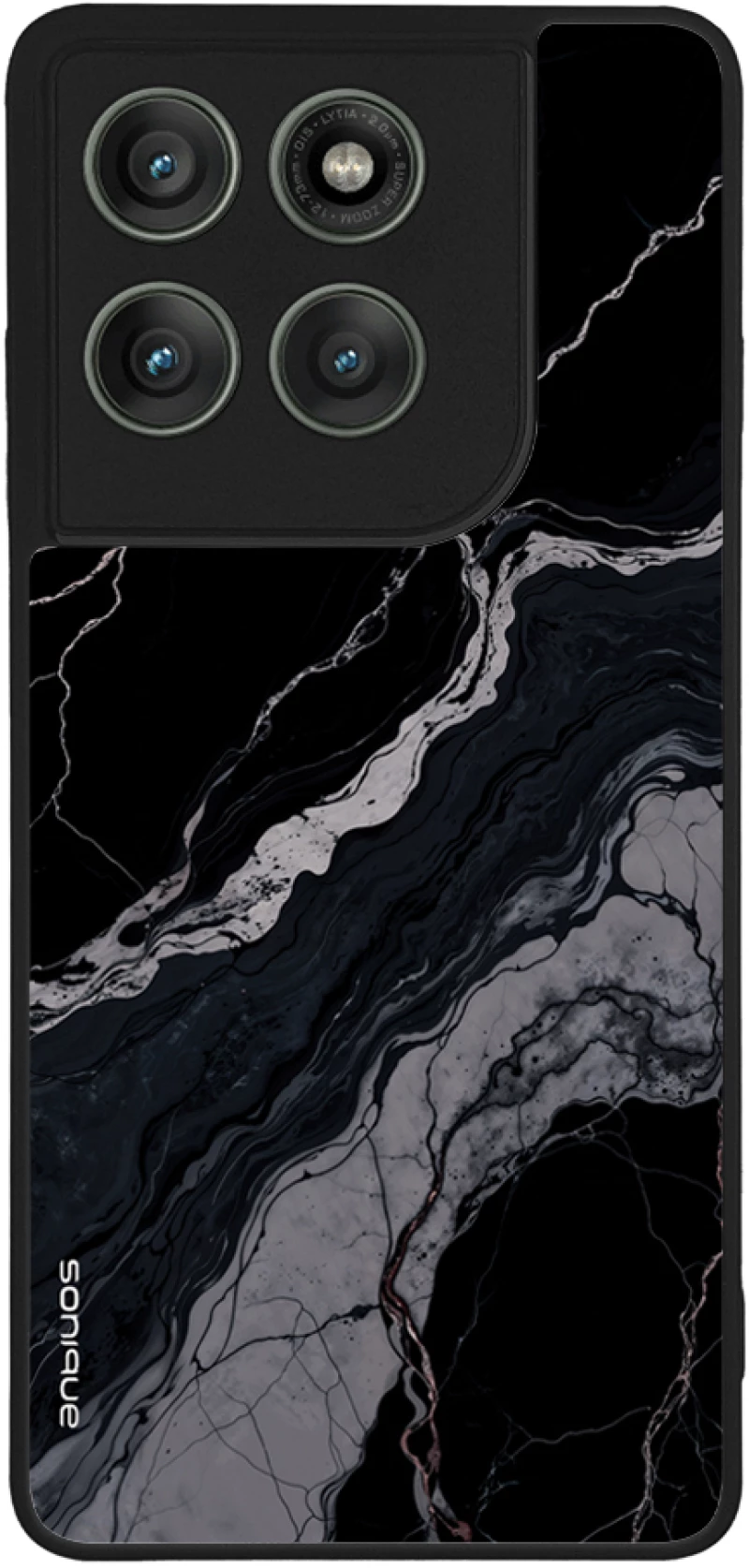 Θήκη Sonique Marble Series για Motorola Edge 60 Pro 5G Μαύρο 02