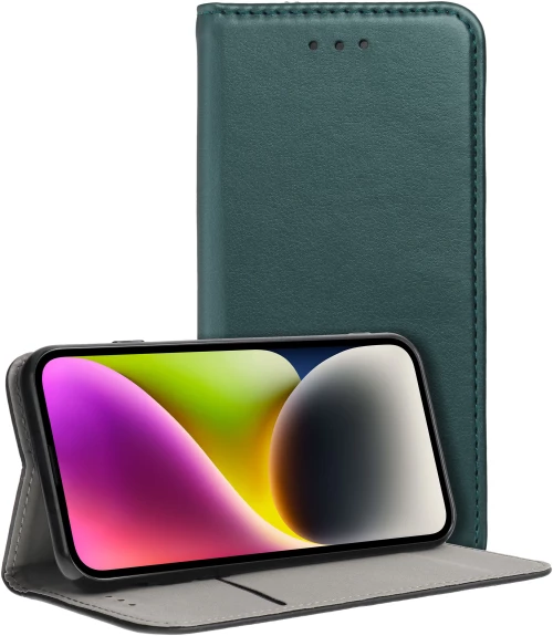 Smart Magneto Book Case For Samsung M16 5G Dark Green