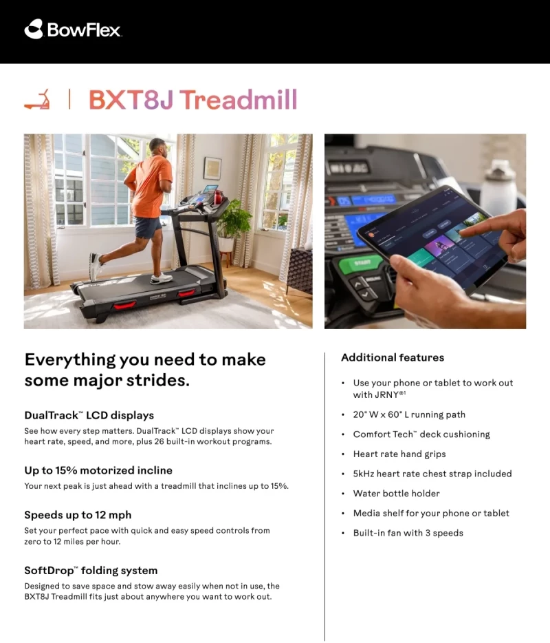 Διάδρομος Γυμναστικής BOWFLEX BXT8Ji