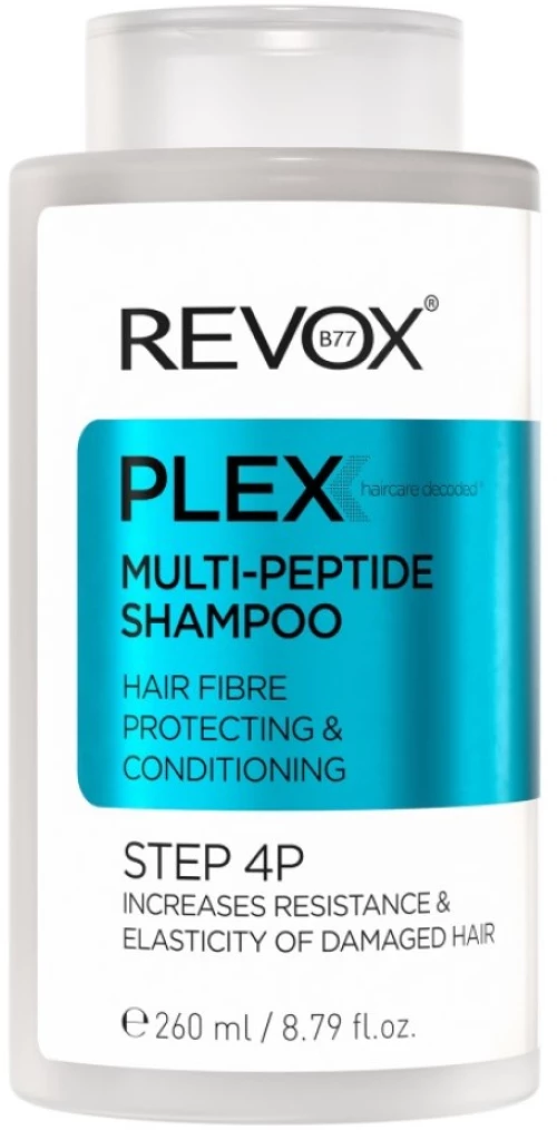Revox B77, Plex Step 4P, Multi-Peptide, Hair Shampoo, For Conditioning, 260 ml