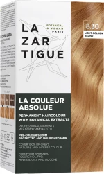 Lazartigue, La Couleur Absolue, Permanent Hair Dye, 8.30 Light Golden Blond, 143 ml