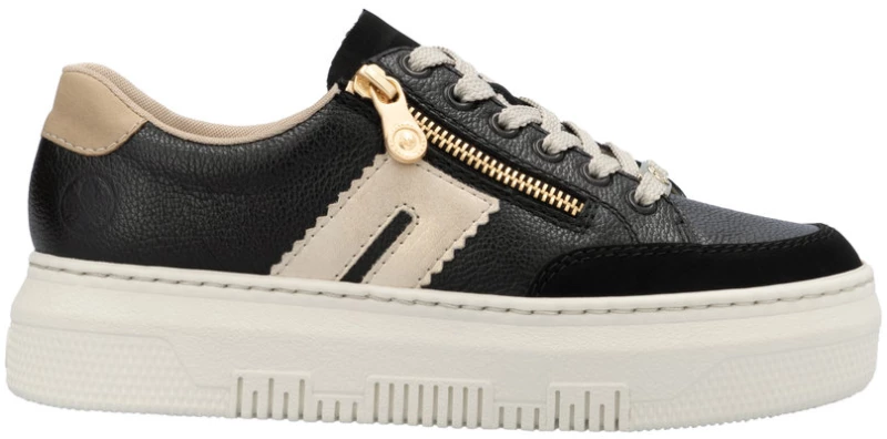 Rieker M1912-00 Ανατομικά Sneaker Μαύρο