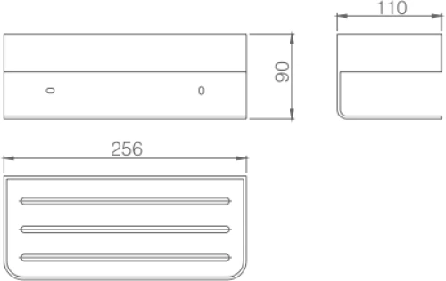 Σπογγοθήκη Επιτοίχια Mayura Μεταλλική Imex 25,6x11x9cm Χρυσό Ματ