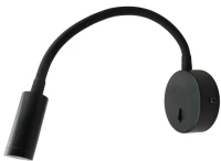 Φωτιστικό Επίτοιχο Aca SF1501LEDB ALIS Μαύρο Ματ (Black Mat) 3200K
