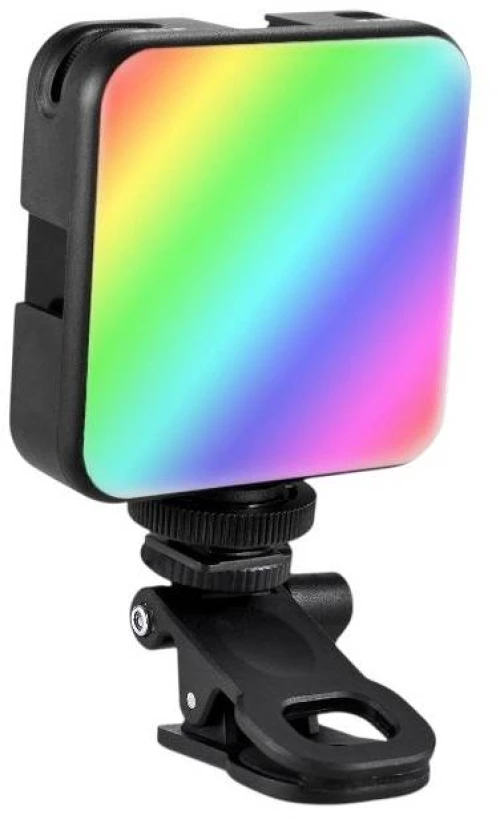 Επαναφορτιζόμενος φακός κάμερας LED - Multicolor - D12S - 812914