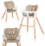 Lionelo Koen Καρεκλάκι φαγητού 2 σε 1 Beige Sand